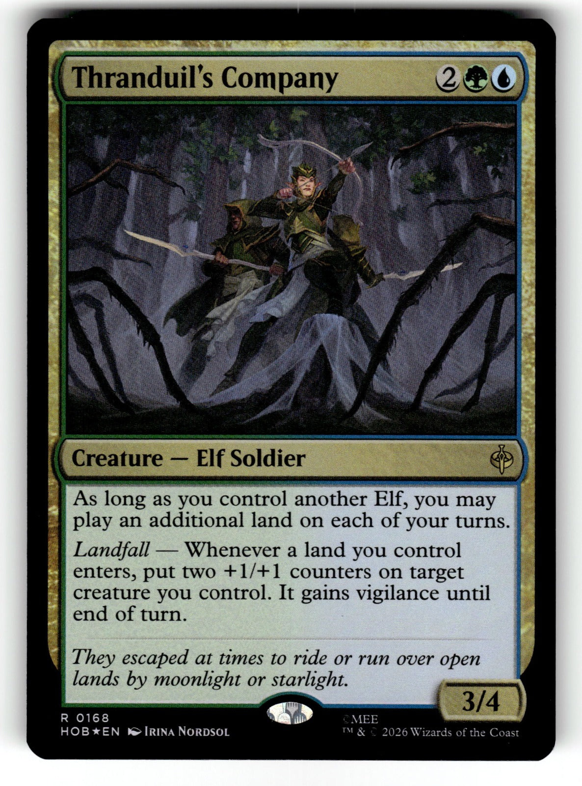 Thranduil's Company – 168 HOB: The Hobbit R Foil NM