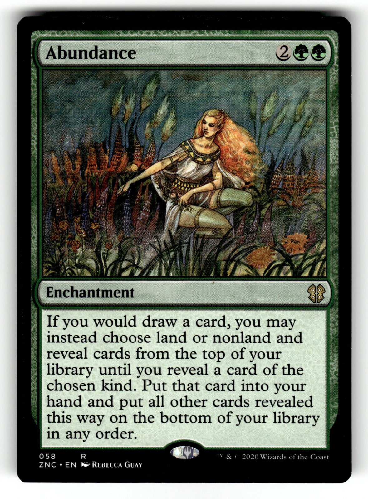 Abundance – 58 ZNC: Commander: Zendikar Rising R NM