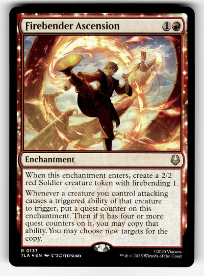 Firebender Ascension – 137 TLA: Avatar: The Last Airbender R Foil NM