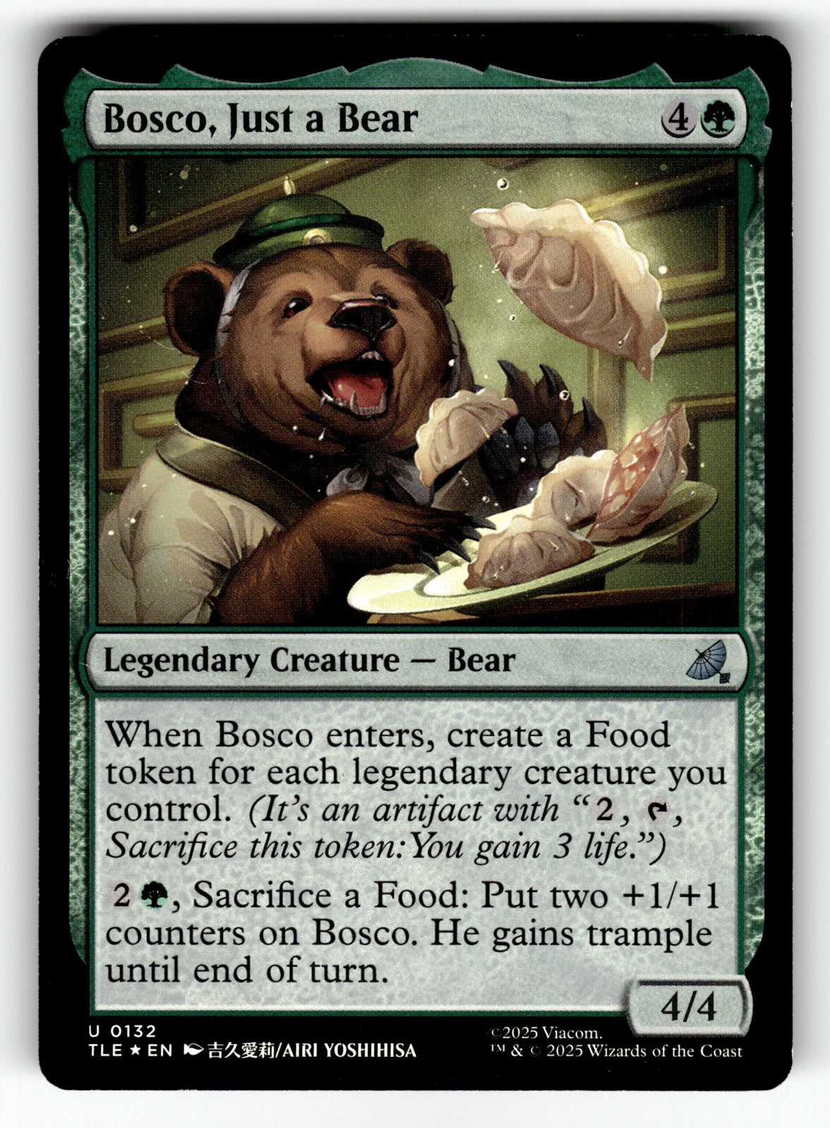 Bosco, Just a Bear – 132 TLE: Avatar: The Last Airbender: Eternal-Legal U Foil NM