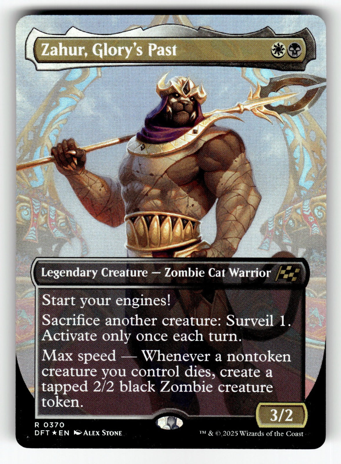 Zahur, Glory's Past (Borderless) – 370 DFT: Aetherdrift R Foil NM