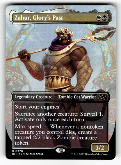 Zahur, Glory's Past (Borderless) – 370 DFT: Aetherdrift R Foil NM