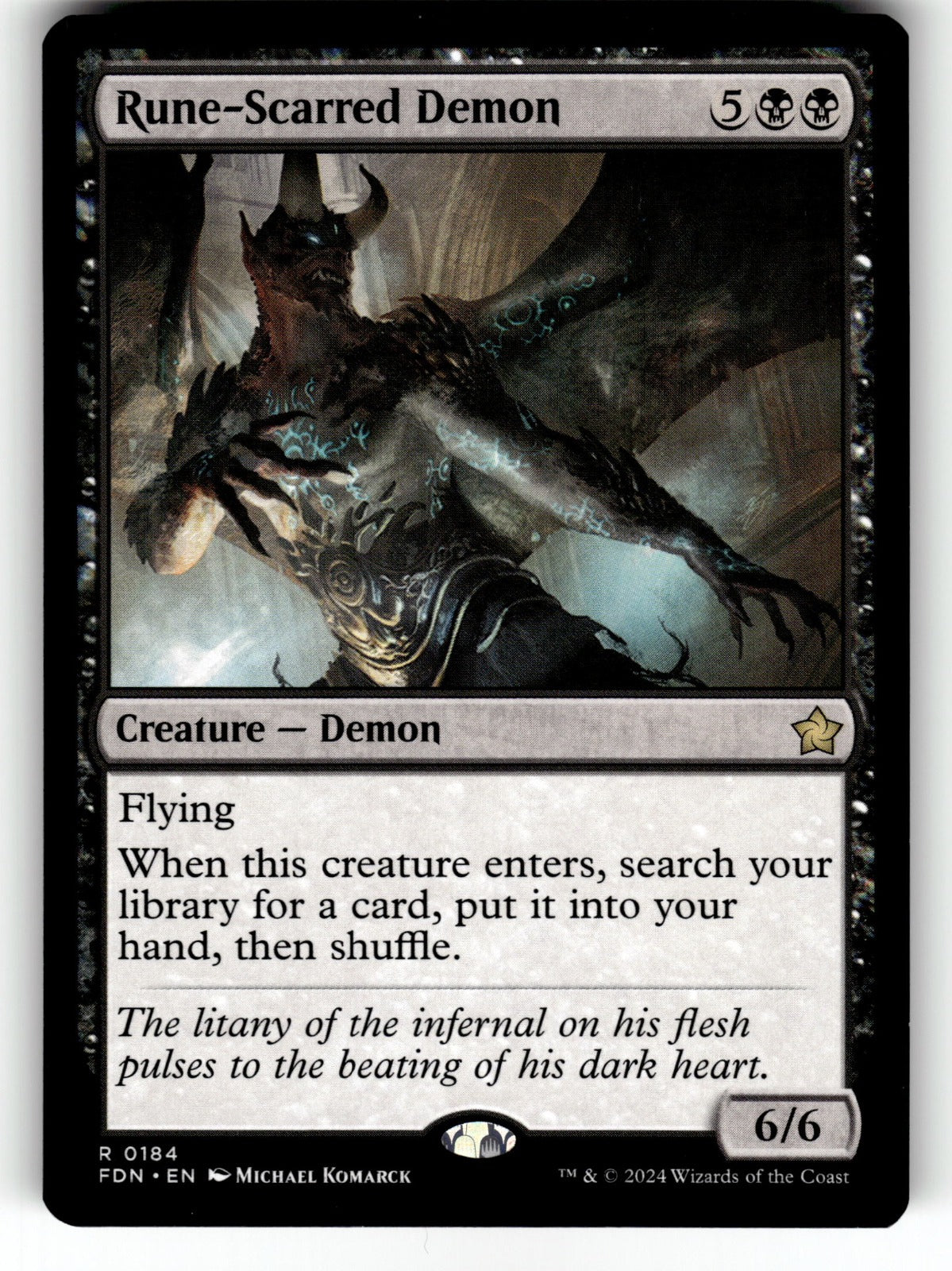 Rune-Scarred Demon – 184 FDN: Foundations R LP