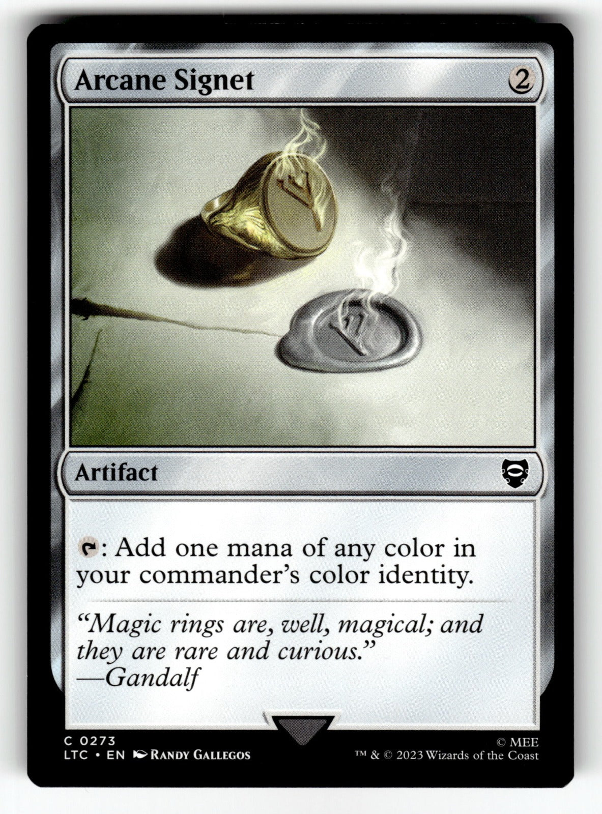 Arcane Signet – 273 LTC: Commander: The Lord of the Rings: Tales of Middle-earth C LP