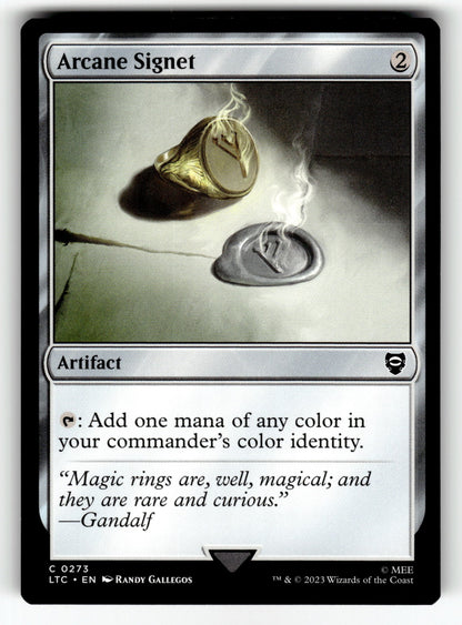 Arcane Signet – 273 LTC: Commander: The Lord of the Rings: Tales of Middle-earth C LP