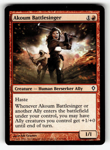 Akoum Battlesinger – 71 WWK: Worldwake C NM