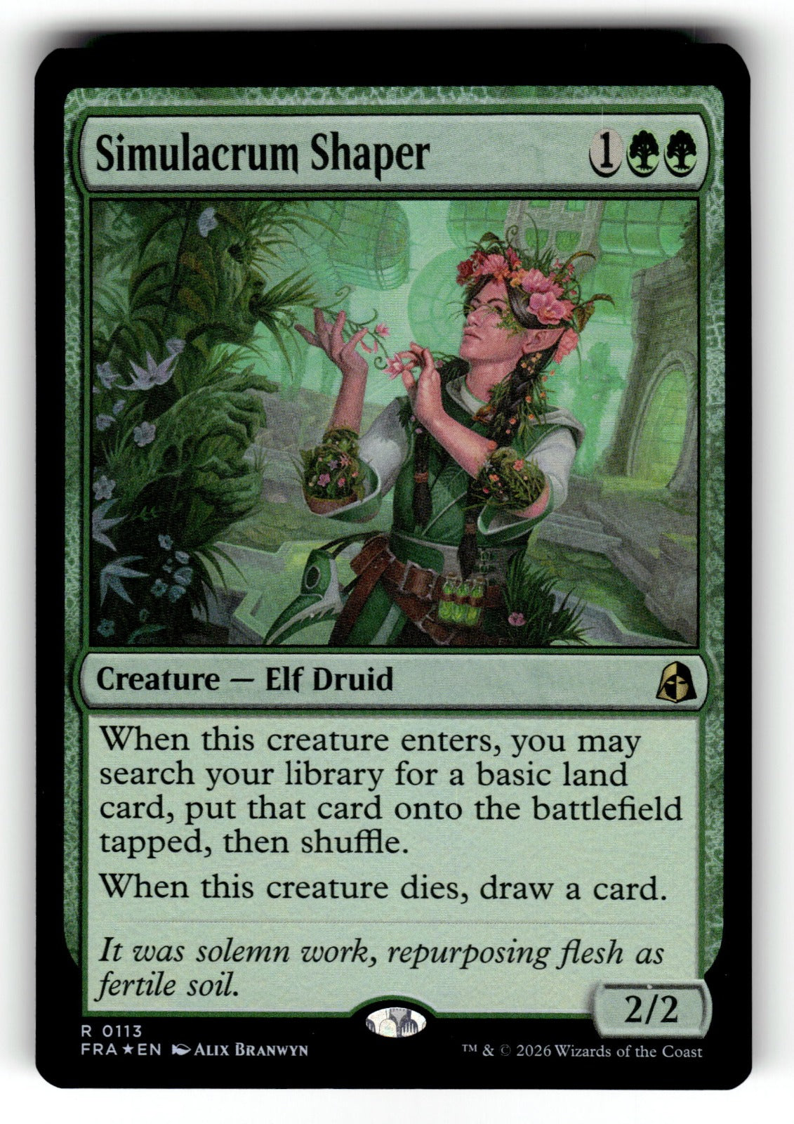 Simulacrum Shaper – 113 FRA: Reality Fracture R Foil NM