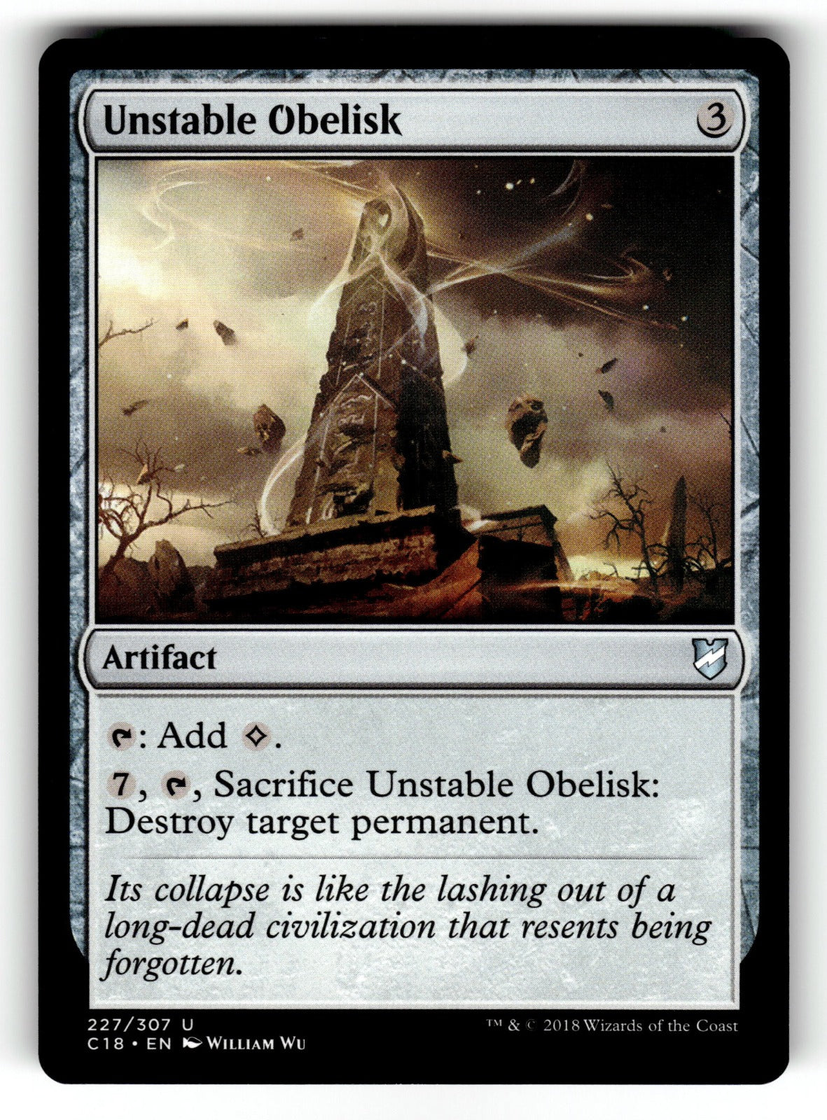 Unstable Obelisk – 227 C18: Commander 2018 U LP