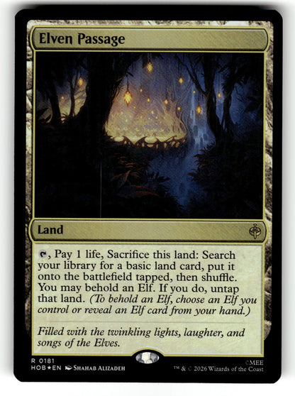 Elven Passage – 181 HOB: The Hobbit R Foil NM