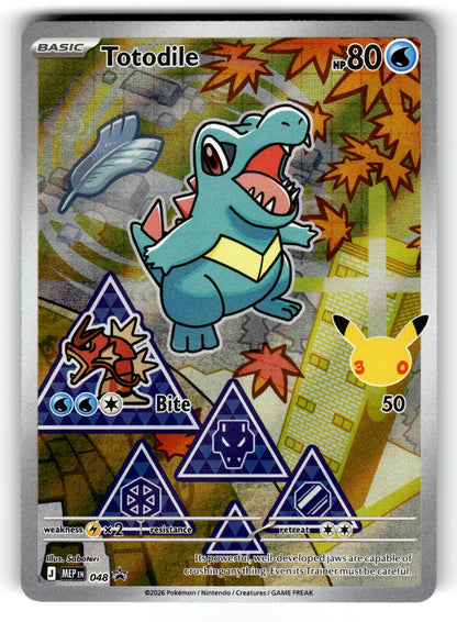 Totodile – 048 MEP: ME: Mega Evolution Promo Promo Holo NM