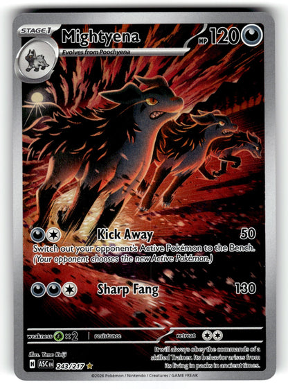 Mightyena – 243/217 ASC: ME: Ascended Heroes Illustration Rare HoloNM