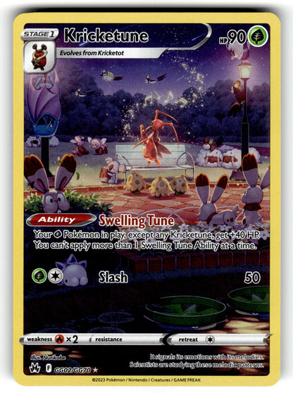 Kricketune – GG02/GG70 CRZ:GG: SWSH: Crown Zenith: Galarian Gallery Ultra Rare Holo NM