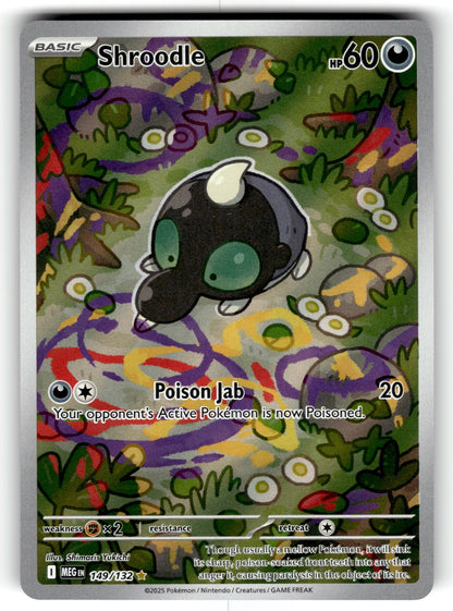 Shroodle - – 149/132 MEG: ME01: Mega Evolution Illustration Rare Holo NM