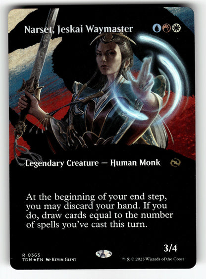 Narset, Jeskai Waymaster (Borderless) – 365 TDM: Tarkir: Dragonstorm R Foil NM