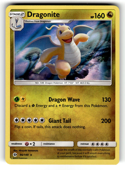 Dragonite – 96/149 SM01: SM Base Set Holo Rare NM