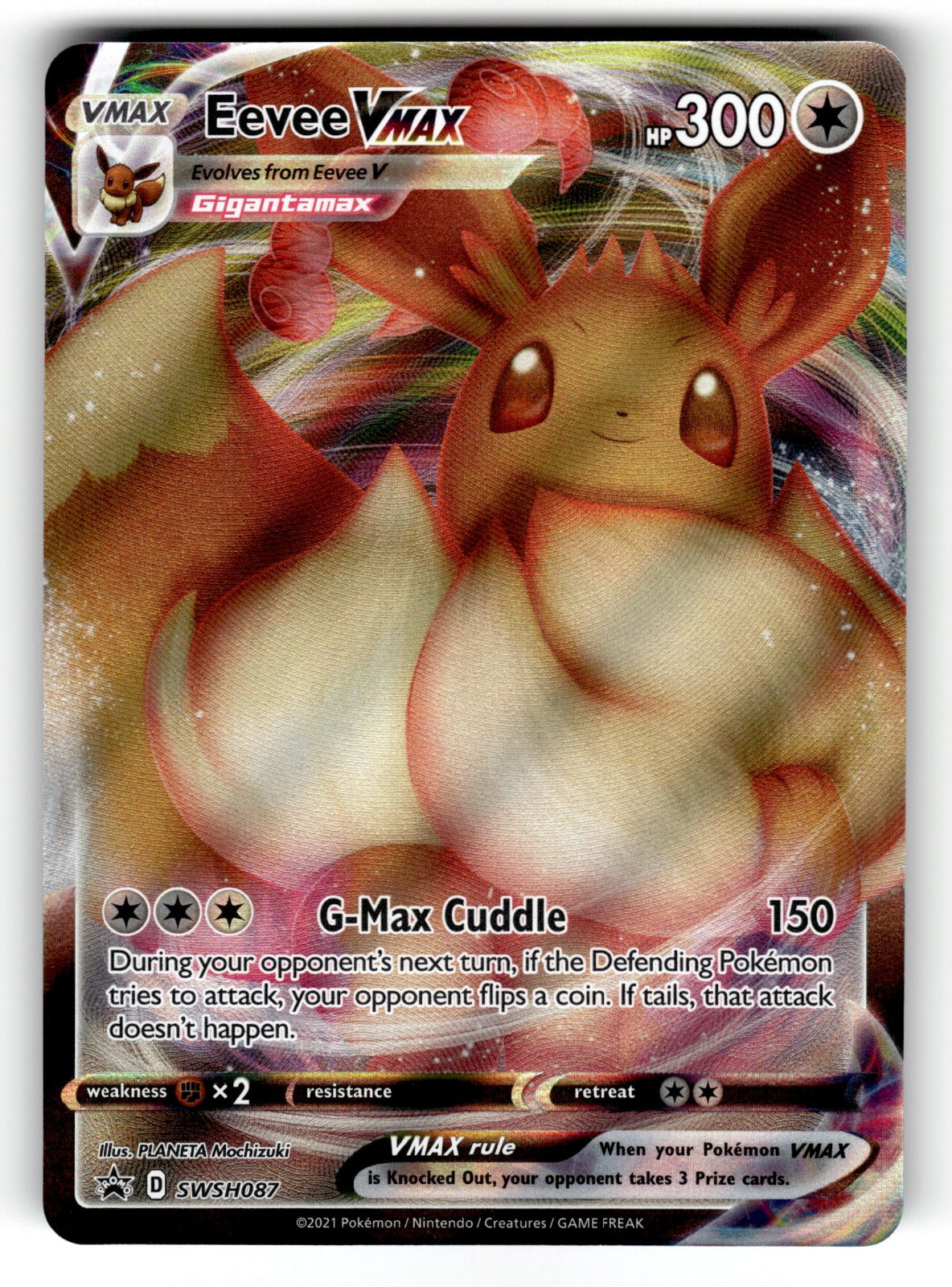 Eevee VMAX – SWSH087 SWSD: SWSH: Sword & Shield Promo Cards Promo Holo NM