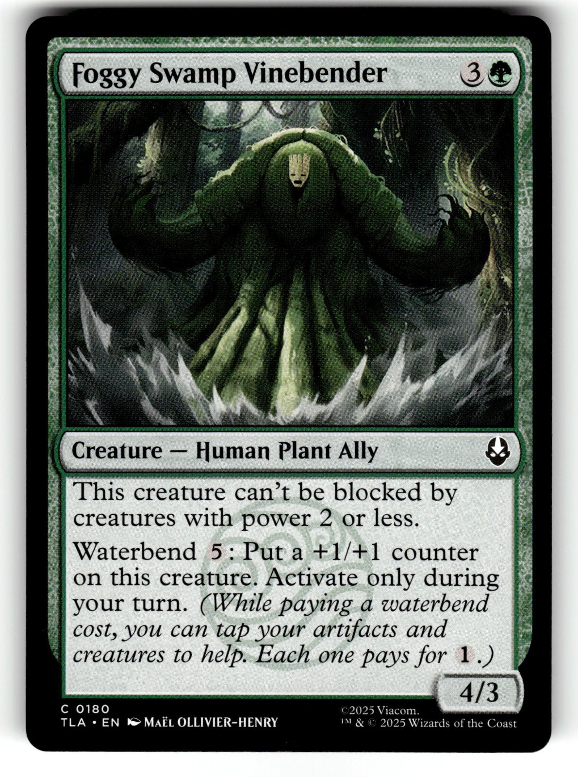 Foggy Swamp Vinebender – 180 TLA: Avatar: The Last Airbender C NM