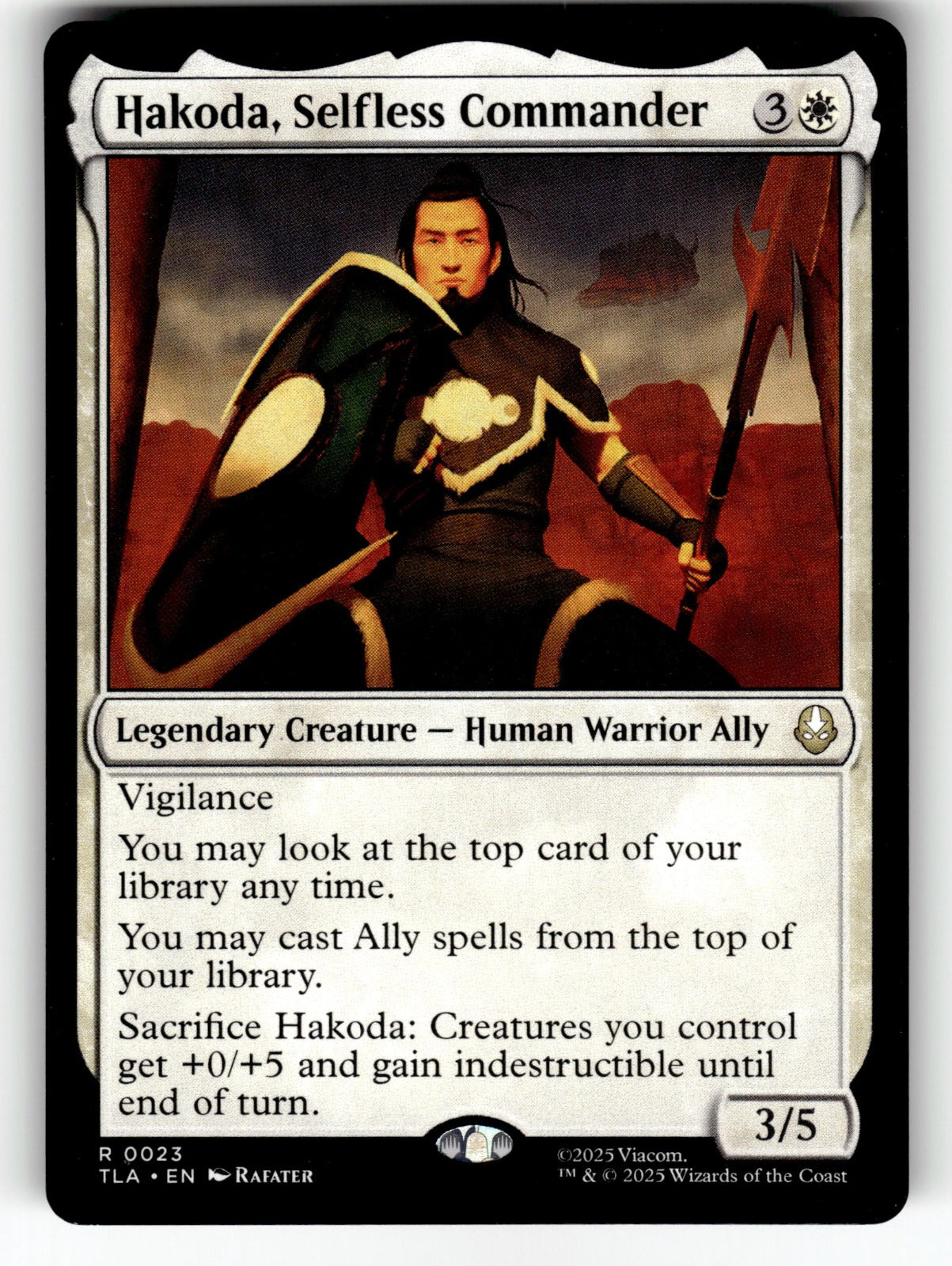 Hakoda, Selfless Commander – 23 TLA: Avatar: The Last Airbender R NM