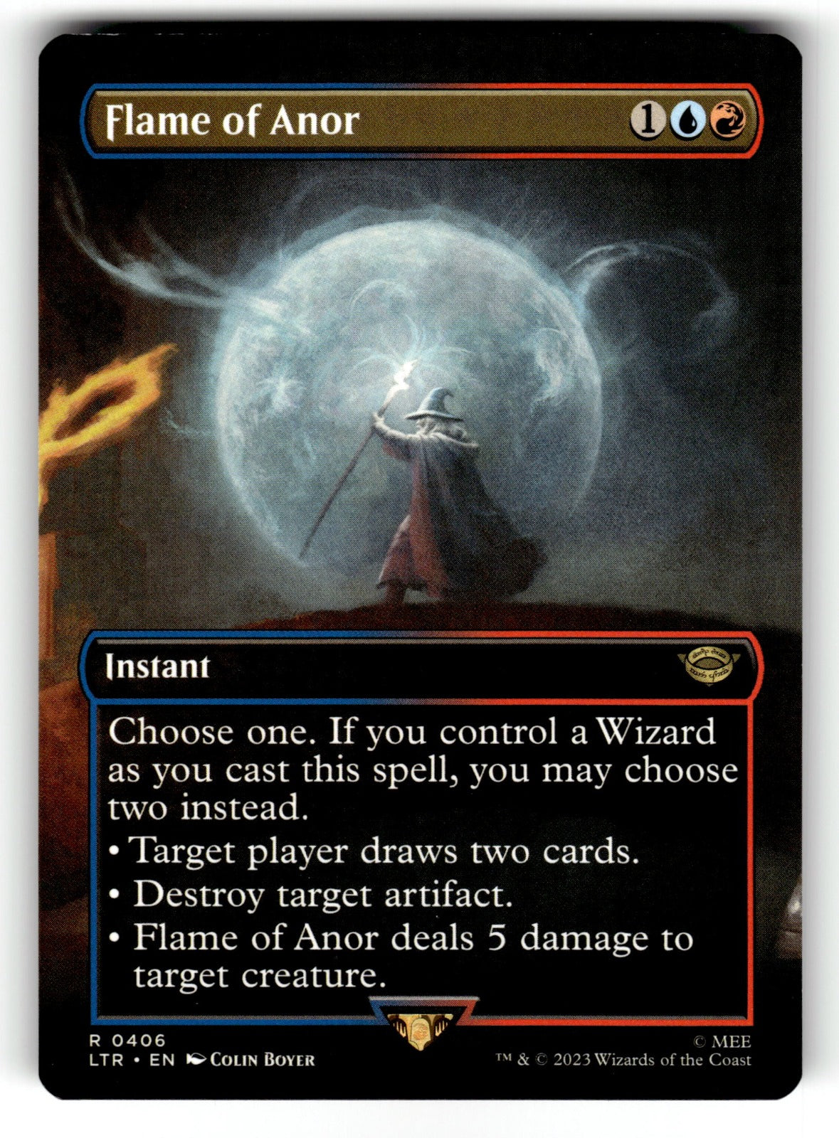 Flame of Anor (Borderless) – 406 LTR: Universes Beyond: The Lord of the Rings: Tales of Middle-earth R NM