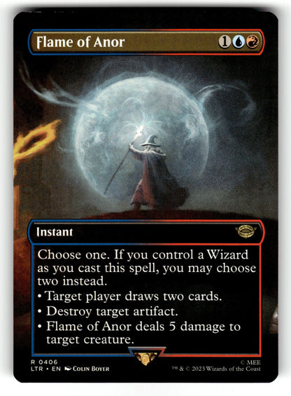 Flame of Anor (Borderless) – 406 LTR: Universes Beyond: The Lord of the Rings: Tales of Middle-earth R NM
