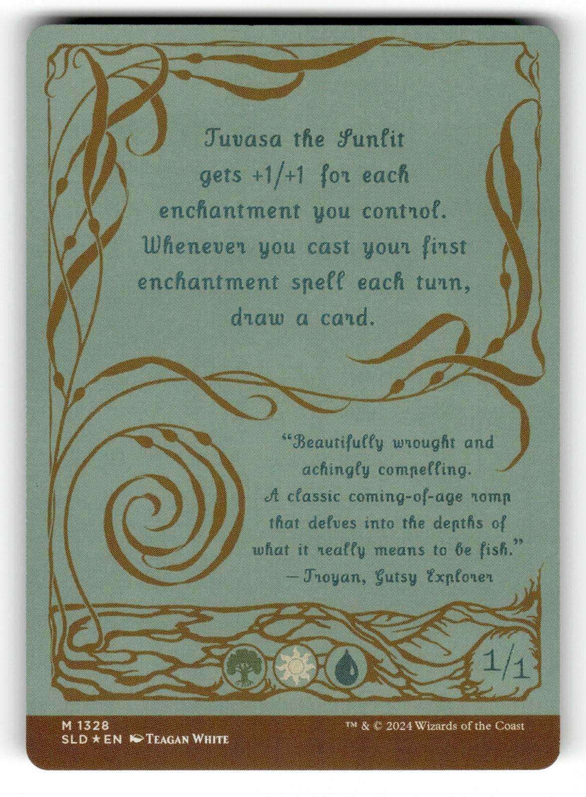 Tuvasa the Sunlit – 1328 SLD: Secret Lair Drop Series M FoilNM (Back)