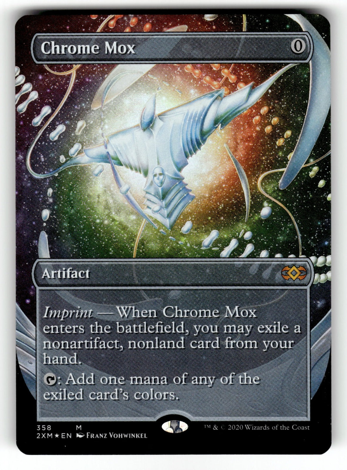 Chrome Mox (Borderless) – 358 2XM: Double Masters M Foil LP