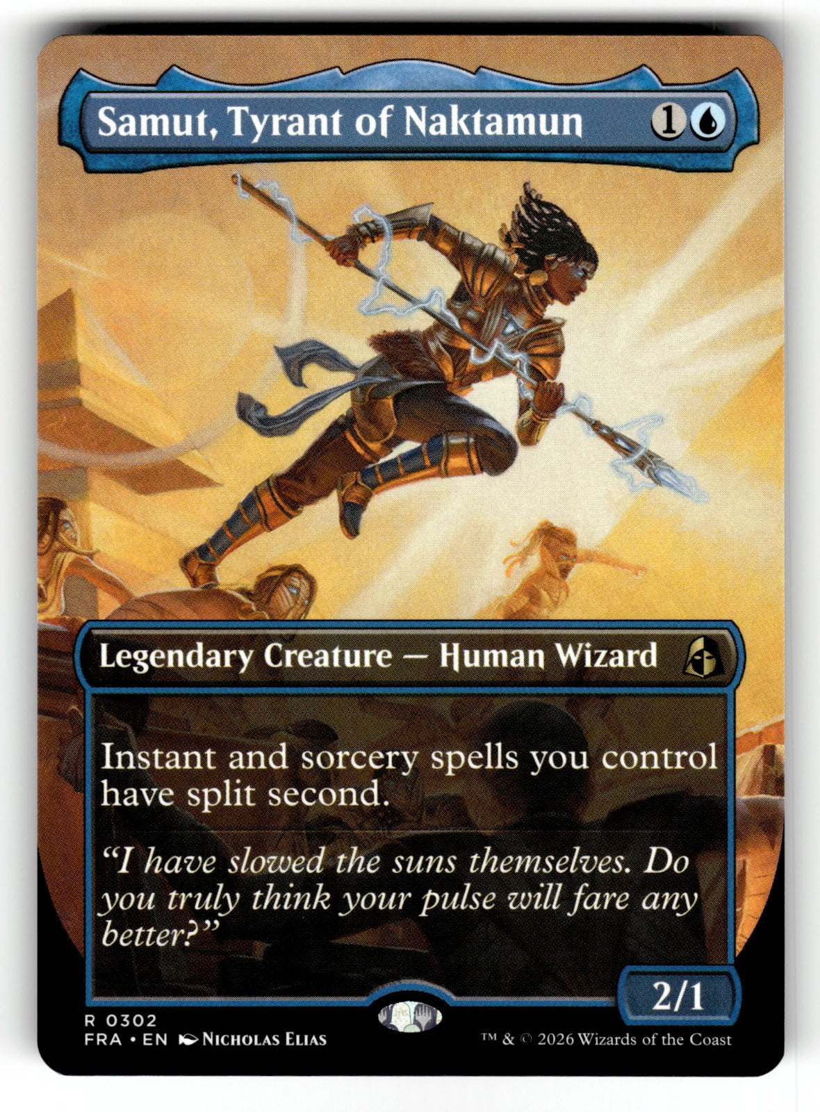 Samut, Tyrant of Naktamun (Borderless) – 302 FRA: Reality Fracture R NM