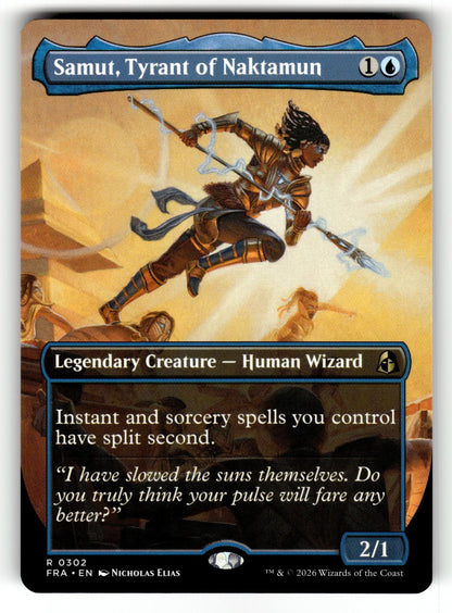 Samut, Tyrant of Naktamun (Borderless) – 302 FRA: Reality Fracture R NM