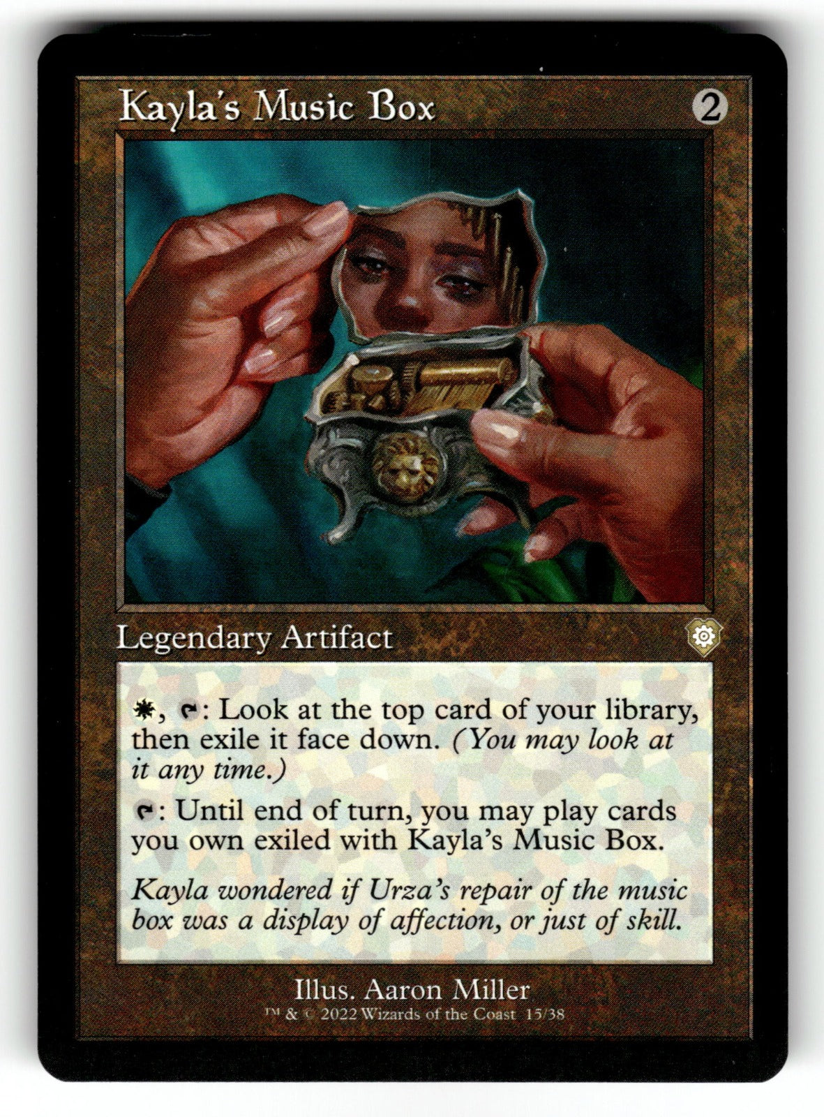 Kayla's Music Box (Retro Frame) – 15 BRC: Commander: The Brothers' War R NM