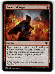 Ancestral Anger – 142 VOW: Innistrad: Crimson Vow C Foil NM