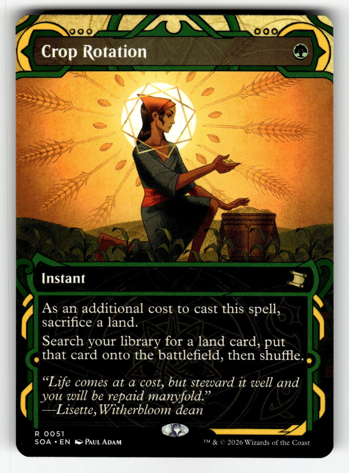 Crop Rotation – 51 SOA: Secrets of Strixhaven: Mystical Archive R NM