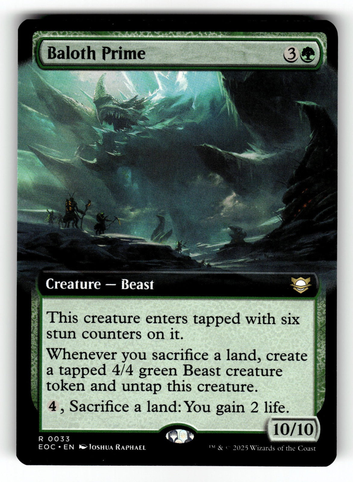 Baloth Prime (Extended Art) – 33 EOC: Commander: Edge of Eternities R NM