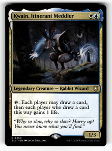 Kwain, Itinerant Meddler – 254 BLC: Commander: Bloomburrow R LP