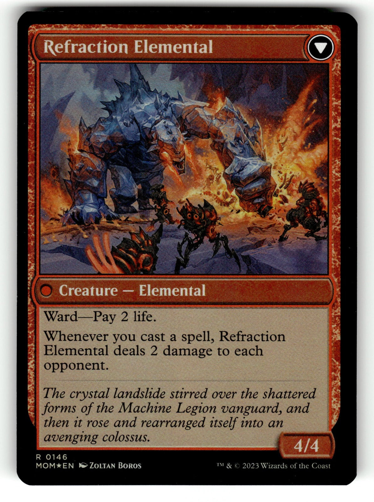 Invasion of Karsus – 146 MOM: March of the Machine R FoilNM (Back)