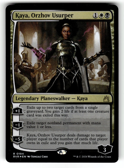 Kaya, Orzhov Usurper – 194 RVR: Ravnica Remastered R Foil NM