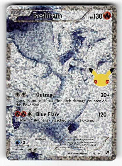 Reshiram – 113/114 CCC: Celebrations: Classic Collection Classic Collection Holo NM