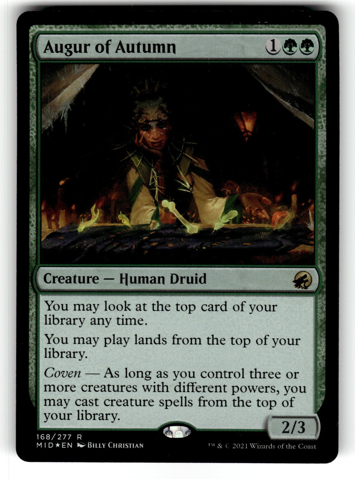 Augur of Autumn – 168 MID: Innistrad: Midnight Hunt R Foil LP