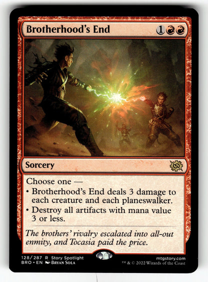 Brotherhood's End – 128 BRO: The Brothers' War R NM