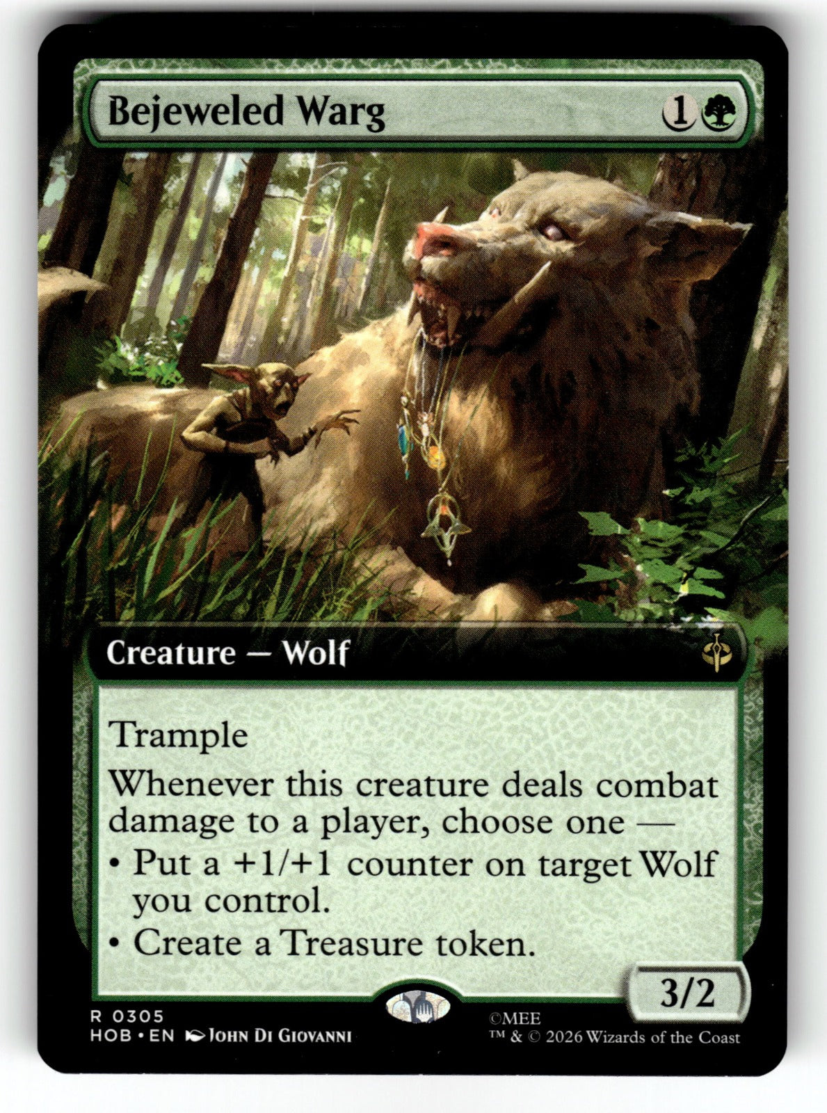Bejeweled Warg (Extended Art) – 305 HOB: The Hobbit R LP