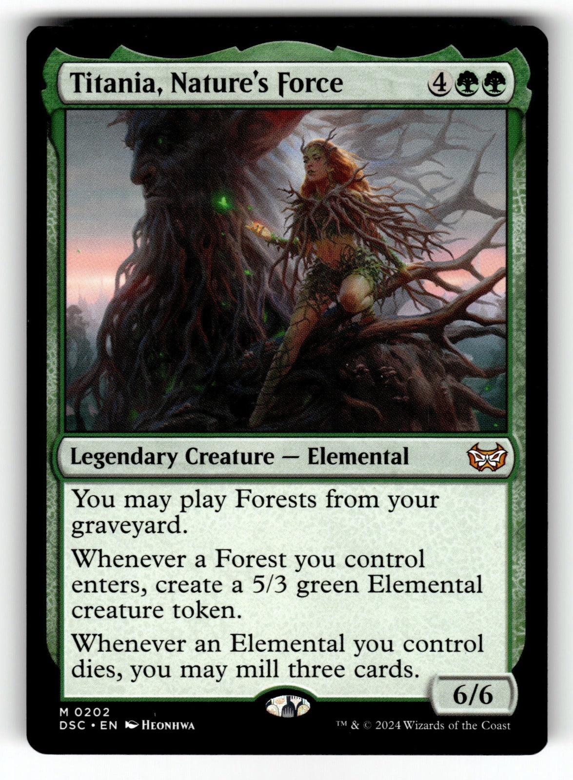 Titania, Nature's Force – 202 DSC: Commander: Duskmourn: House of Horror M NM