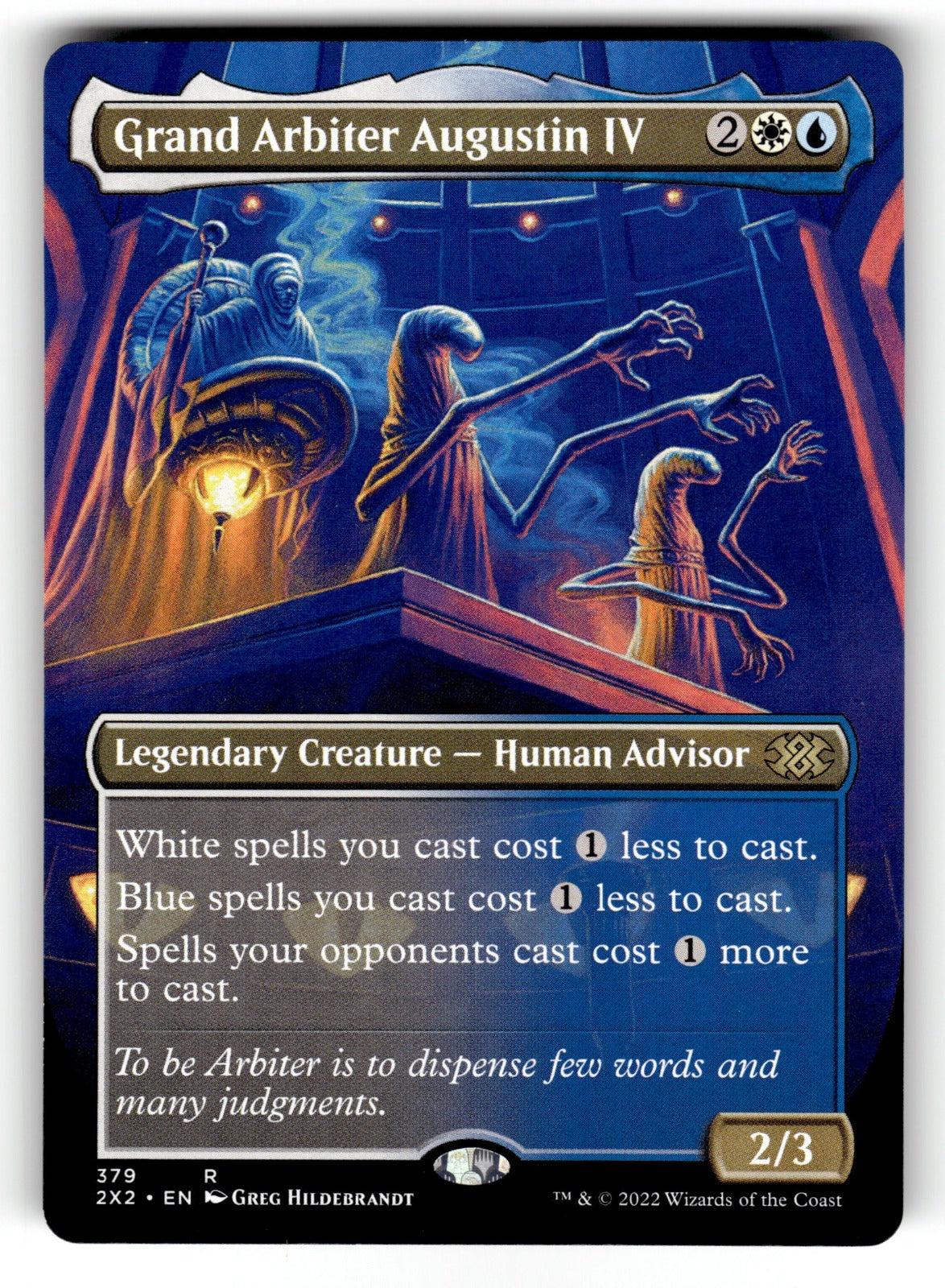 Grand Arbiter Augustin IV (Borderless) – 379 2X2: Double Masters 2022 R LP