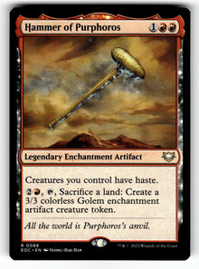 Hammer of Purphoros – 88 EOC: Commander: Edge of Eternities R NM