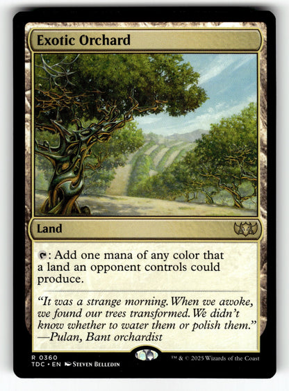 Exotic Orchard – 360 TDC: Commander: Tarkir: Dragonstorm R NM