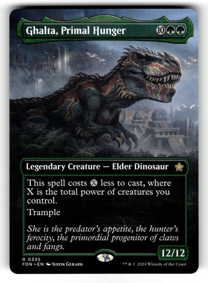 Ghalta, Primal Hunger (Borderless) – 335 FDN: Foundations R NM