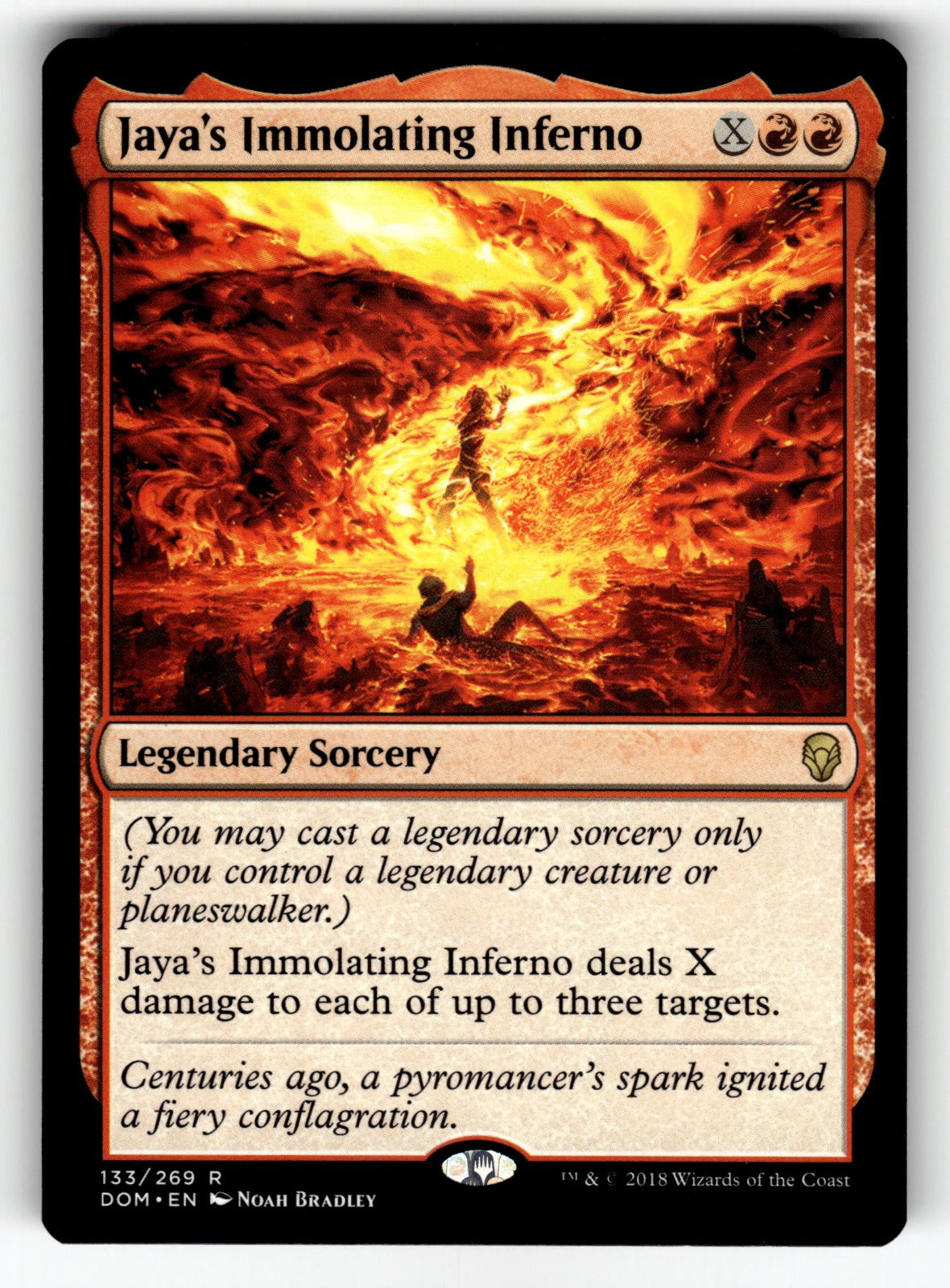Jaya's Immolating Inferno – 133 DOM: Dominaria R NM