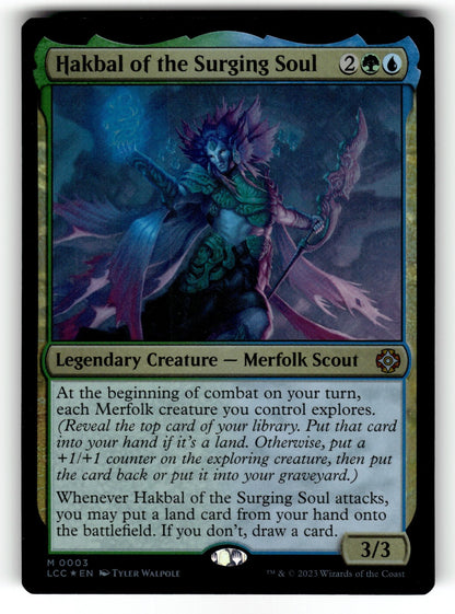 Hakbal of the Surging Soul – 3 LCC: Commander: The Lost Caverns of Ixalan M Foil NM