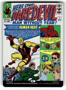 Daredevil, Man Without Fear (Borderless) (0398) – 398 MSH: Marvel Super Heroes R Foil NM