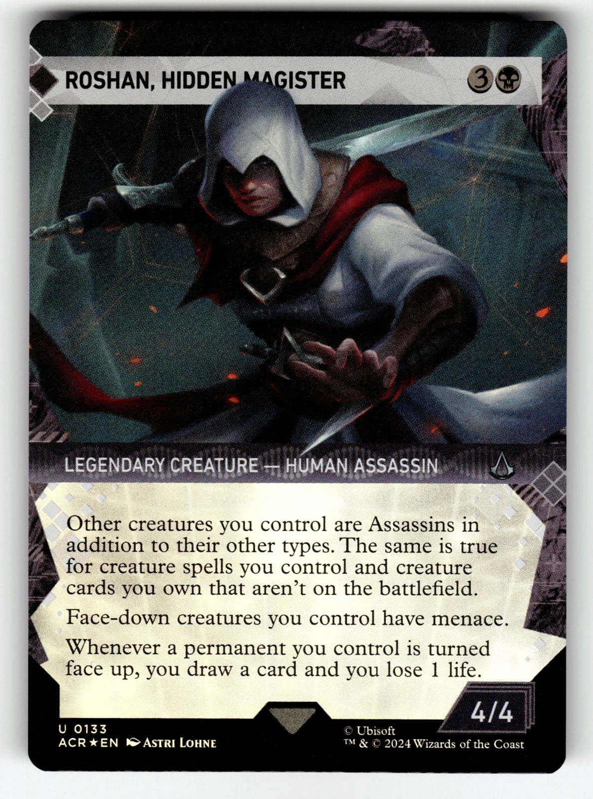 Roshan, Hidden Magister (Showcase) – 133 ACR: Universes Beyond: Assassin's Creed U Foil NM