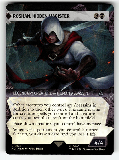 Roshan, Hidden Magister (Showcase) – 133 ACR: Universes Beyond: Assassin's Creed U Foil NM