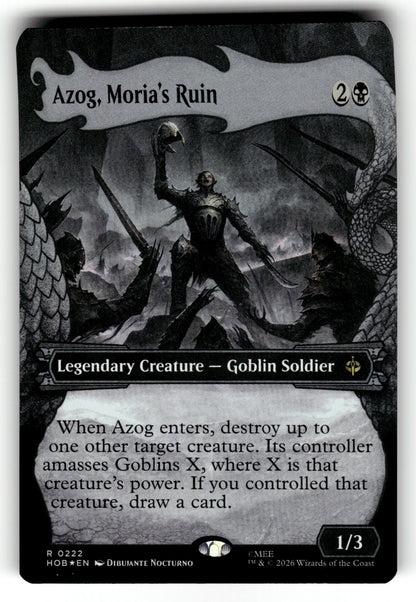 Azog, Moria's Ruin (Showcase) – 222 HOB: The Hobbit R Foil NM